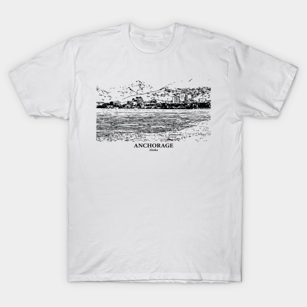 Anchorage - Alaska T-Shirt by Lakeric